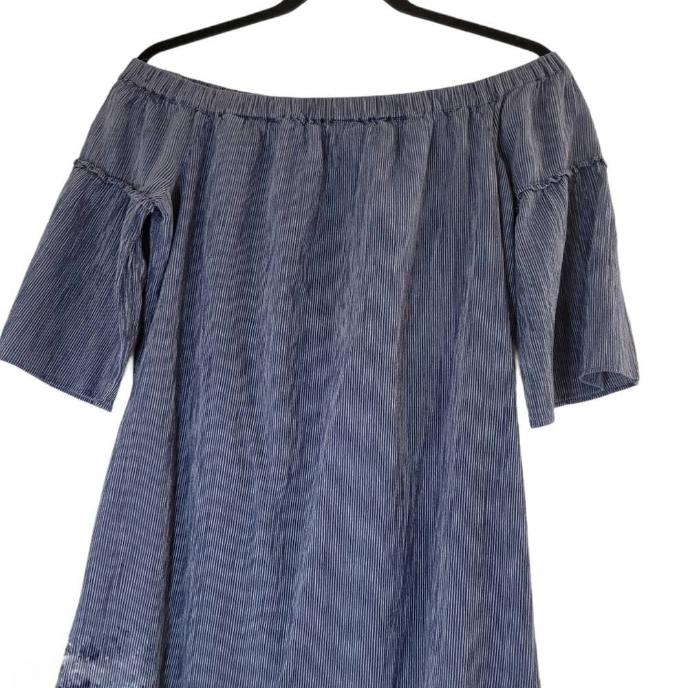 Madewell Off the Shoulder Bell Sleeve Dress - Picture 11 of 13